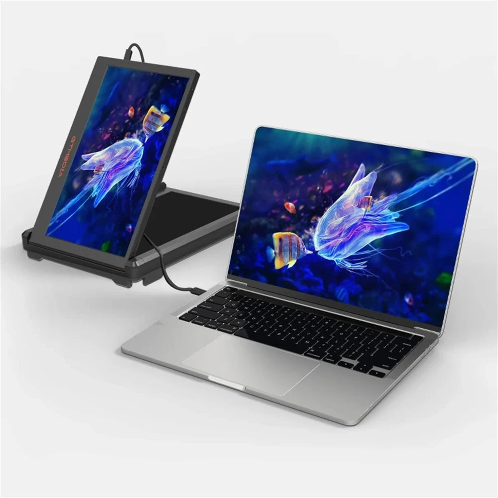 GTMEDIA 11.6 Inch Triple Portable Monitor Dual Extender Display 1920*1080 Full HD IPS Screen For 13.0-17.3 Inch Laptop In Stock