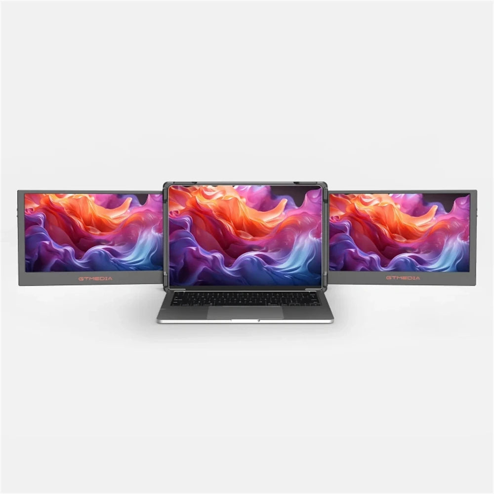 GTMEDIA 11.6 Inch Triple Portable Monitor Dual Extender Display 1920*1080 Full HD IPS Screen For 13.0-17.3 Inch Laptop In Stock